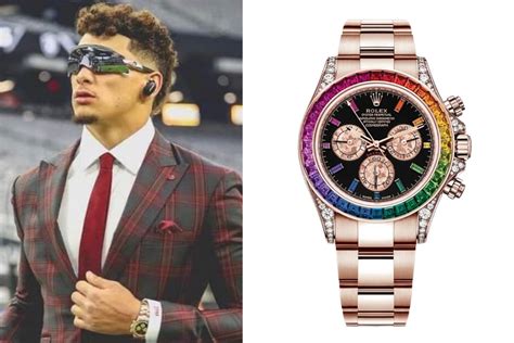 patrick mahomes rolex watch